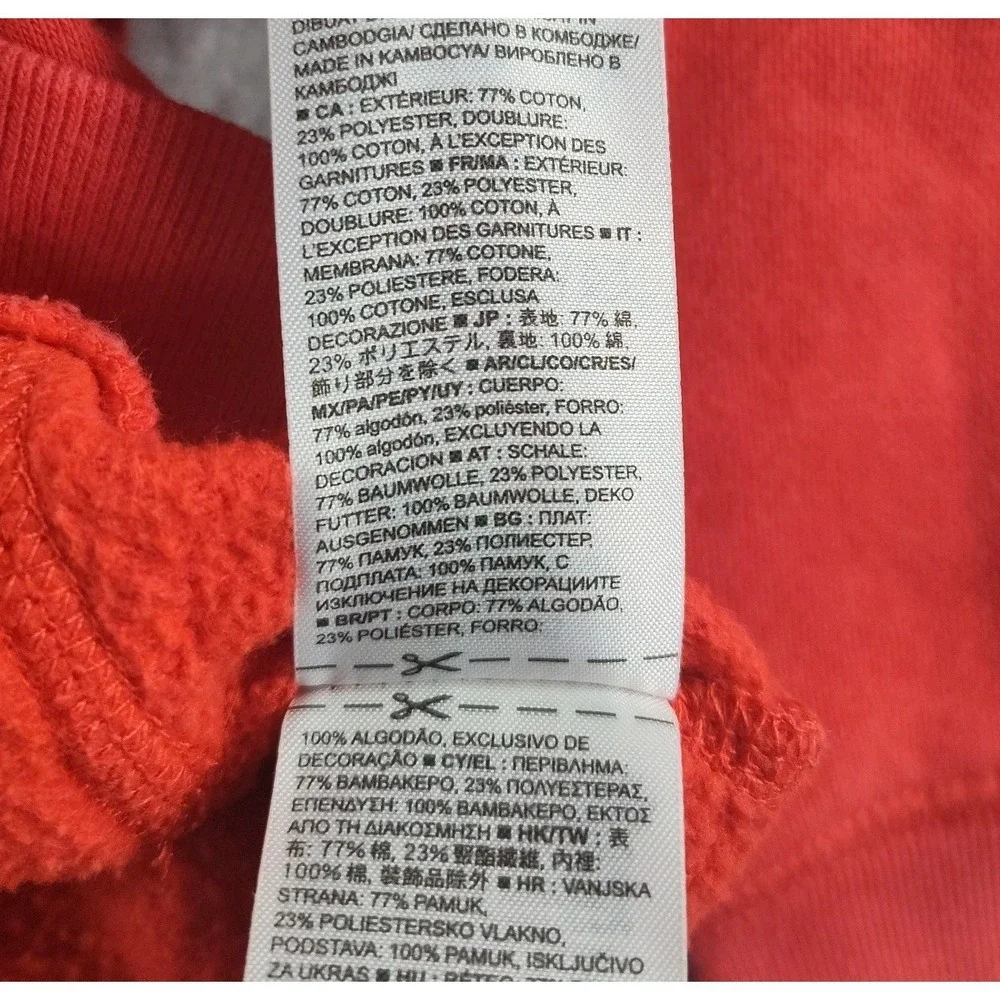 GAP Kid's Sweatshirt Size 5 Year Toddler Red Long Sleeve‎ Kanga Pocket Hoodie 📏